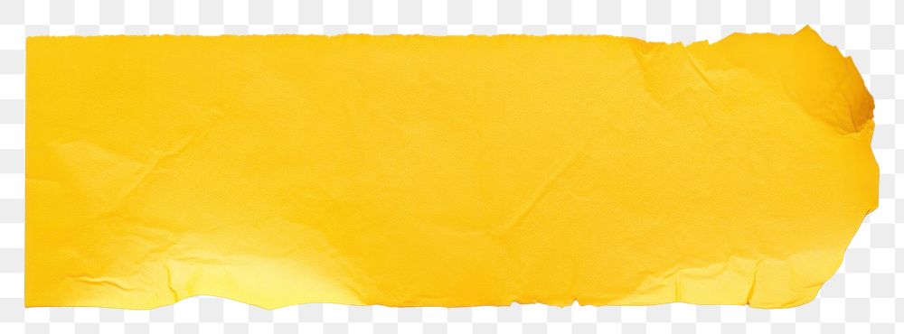 PNG Piece of yellow paper adhesive strip backgrounds white background textured.