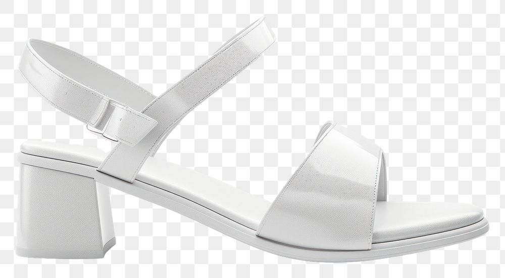 PNG Slingback shoe mockup footwear white clothing.