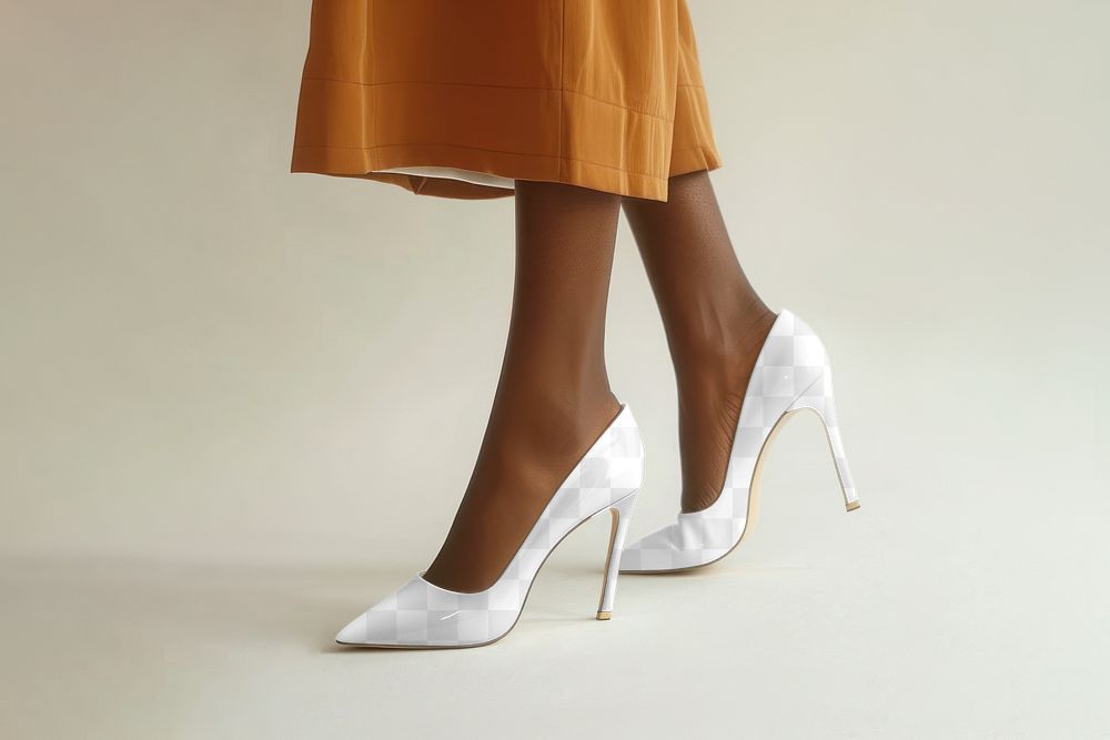 High heels png product mockup, transparent design
