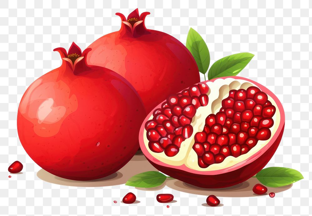 PNG Pomegranate fruit plant food.