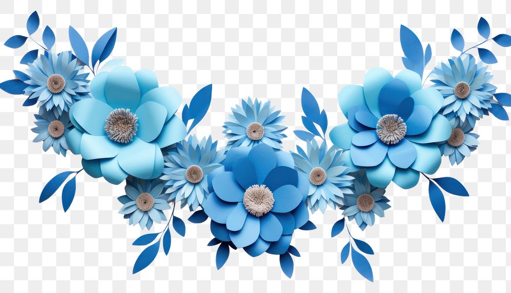 PNG Blue flower plant white art.