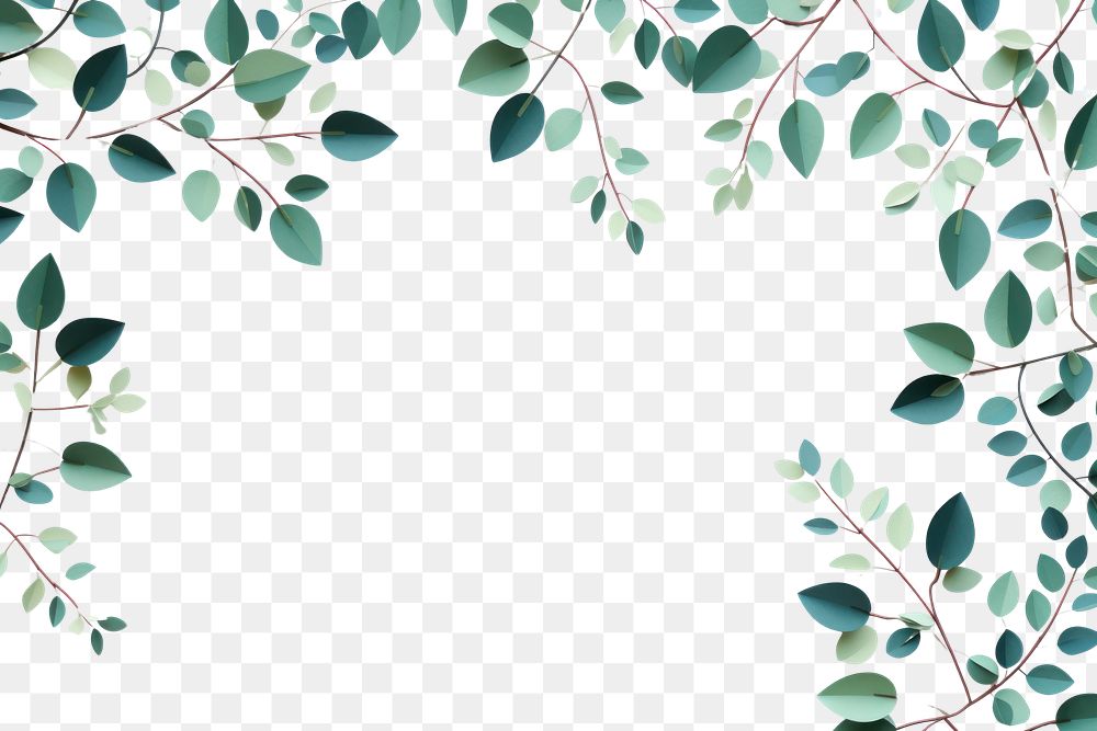 PNG Eucalyptus floral border backgrounds pattern plant.