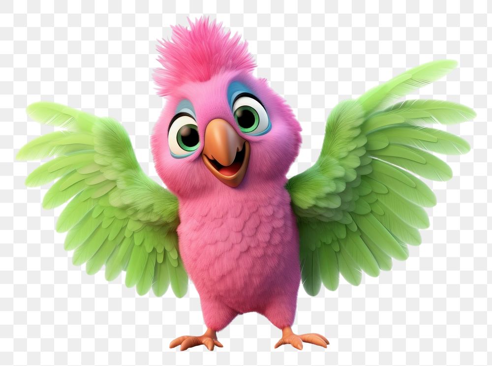 PNG Parrot animal bird pink