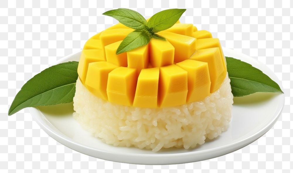 PNG Mango sticky rice mango dessert fruit.