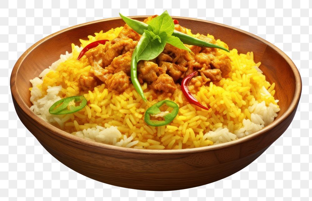 PNG Rice and curry food rice dish.
