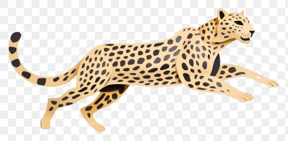 PNG Cheetah running wildlife leopard animal.