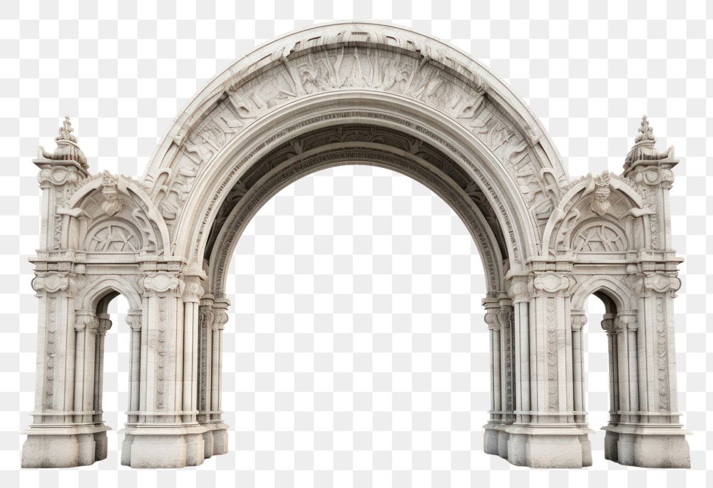 PNG Architecture photo of a arch white background spirituality sculpture