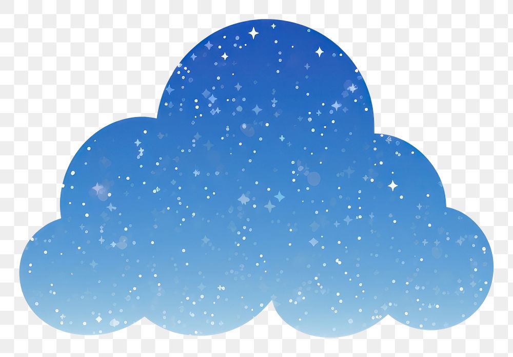PNG Blue cloud icon backgrounds shape sky.