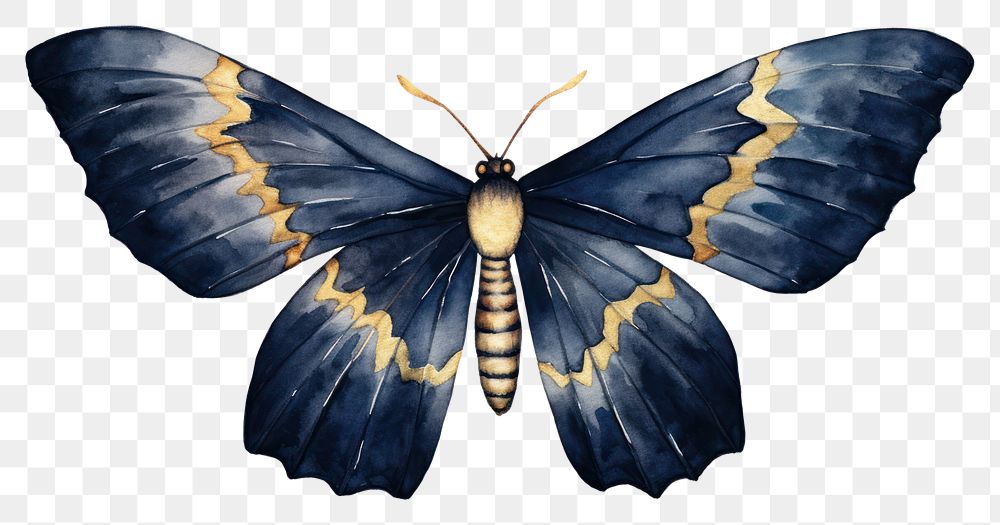 Indigo moth butterfly insect animal