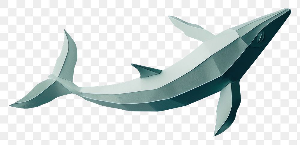 PNG Whale art origami paper.