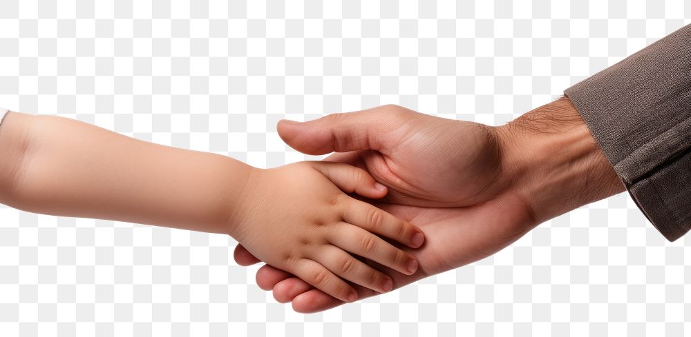 PNG Holding kid hands baby togetherness handshake.