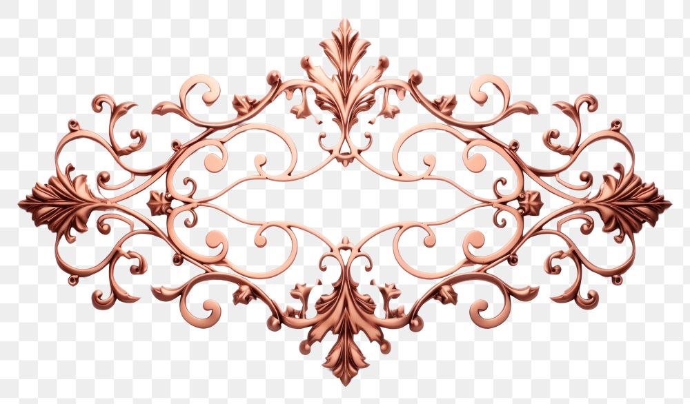 PNG Copper pattern art white background.