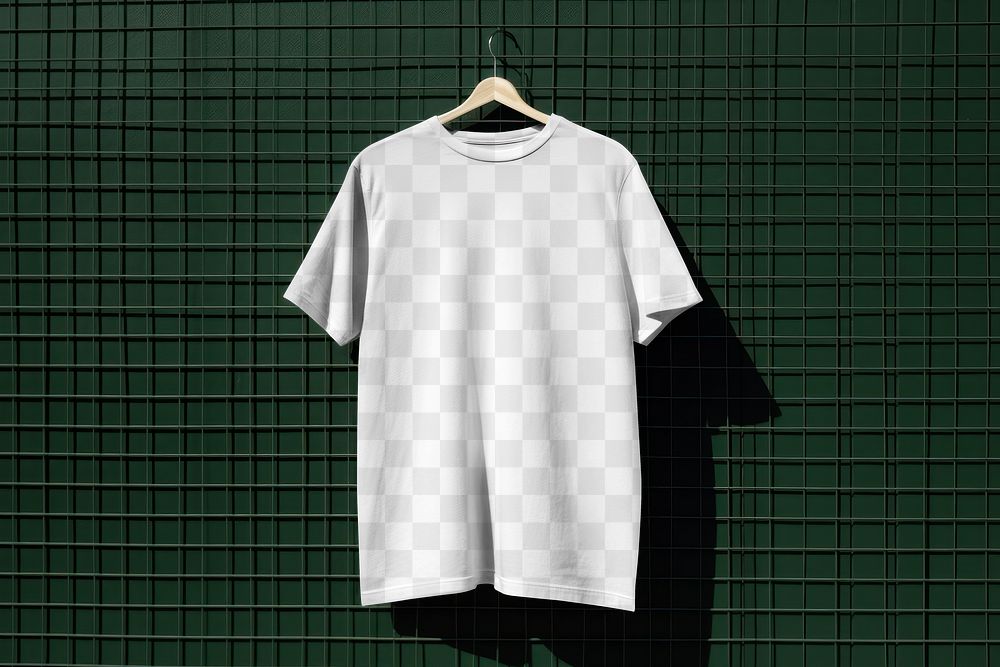 T-shirt png product mockup, transparent design