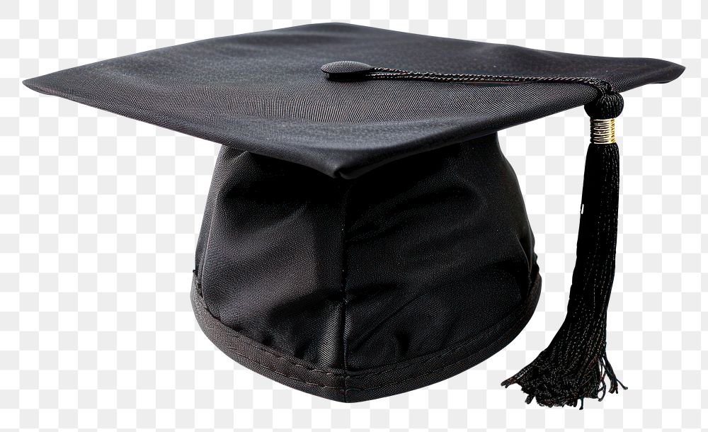 PNG Photo of graduation hat white background intelligence achievement.