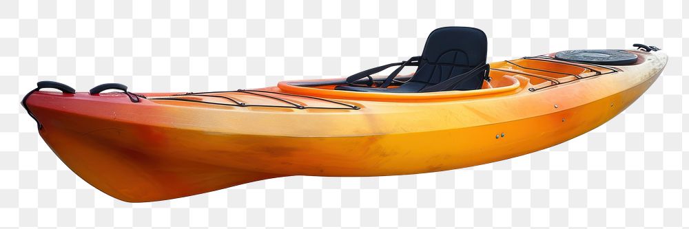 PNG Photo of kayak boat vehicle canoe white background.