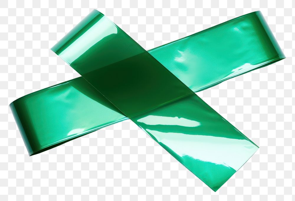 PNG Glossy green foil adhesive strip symbol white background rectangle.