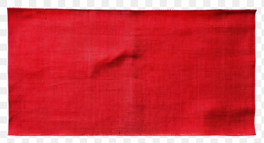 PNG Red cloth textile adhesive strip backgrounds linen white background.