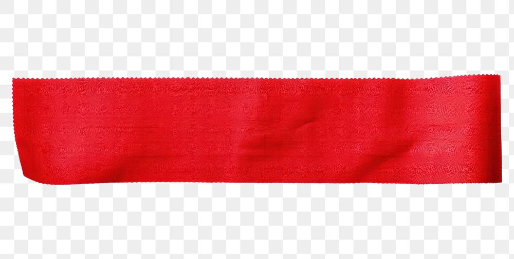 PNG Red cloth textile adhesive strip white background accessories accessory.