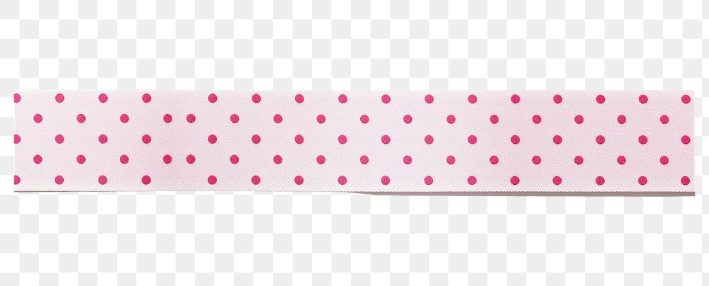 PNG  Small poka dot pattern paper adhesive strip white background magenta spotted.