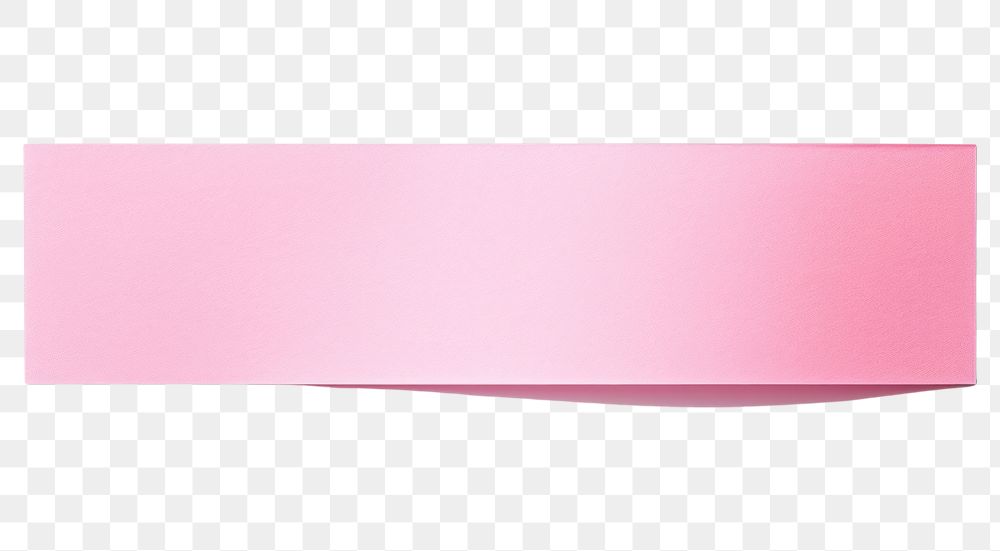 PNG Piece of sweet pink paper adhesive strip white background simplicity rectangle.