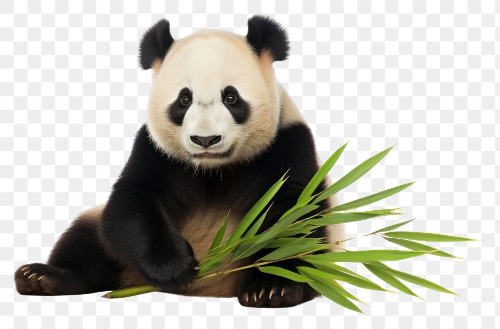 PNG Panda wildlife animal mammal.