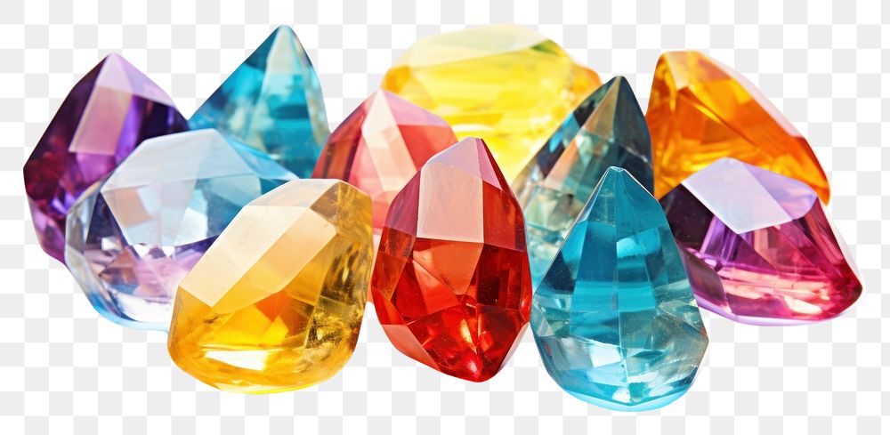 PNG Prism gemstones jewelry crystal white background.