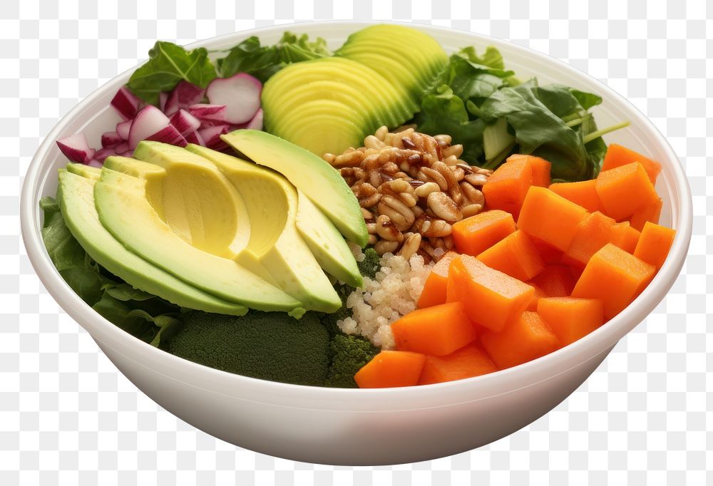 PNG Healthy bowl avocado plant food.