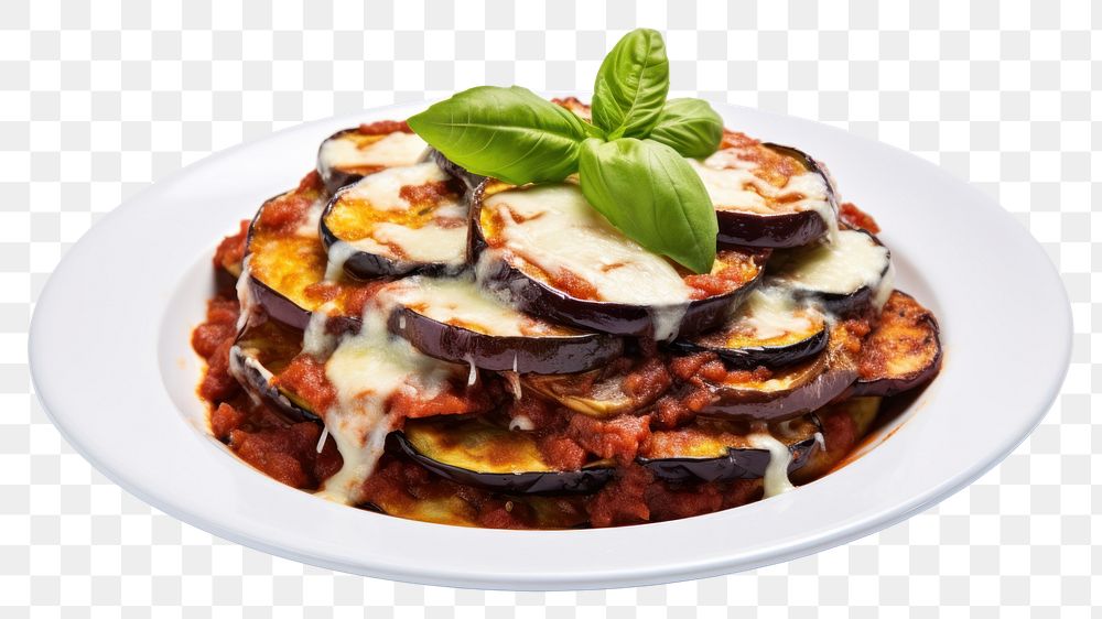 PNG Italian food vegetable plate meal.