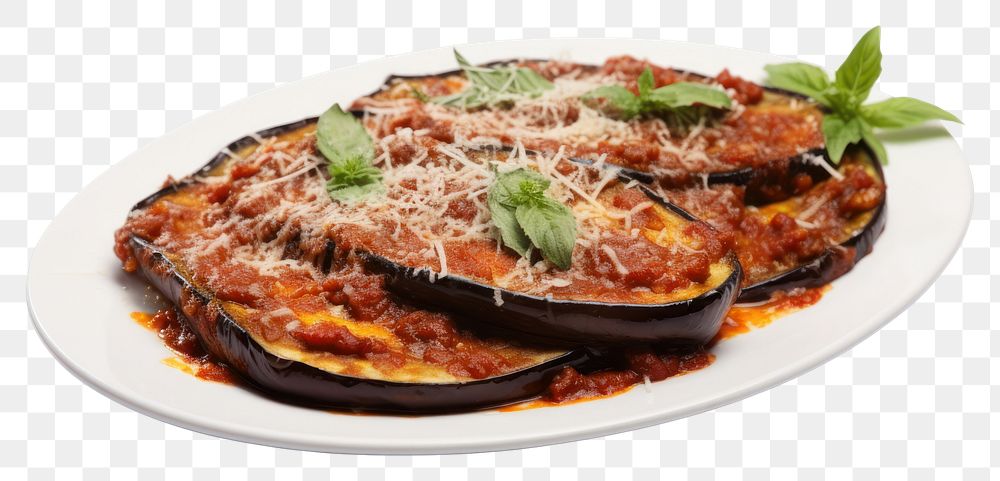 PNG Italian food vegetable plate meat.