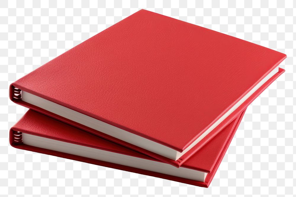 PNG Red closed lined notebooks publication diary red.