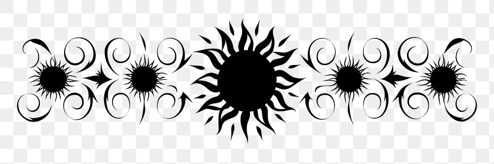 PNG Divider graphic of sun graphics pattern line.