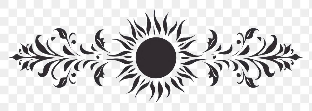 PNG Divider graphic of sun graphics pattern white.