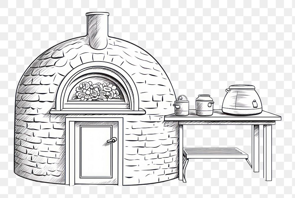 PNG Fireplace drawing sketch architecture.