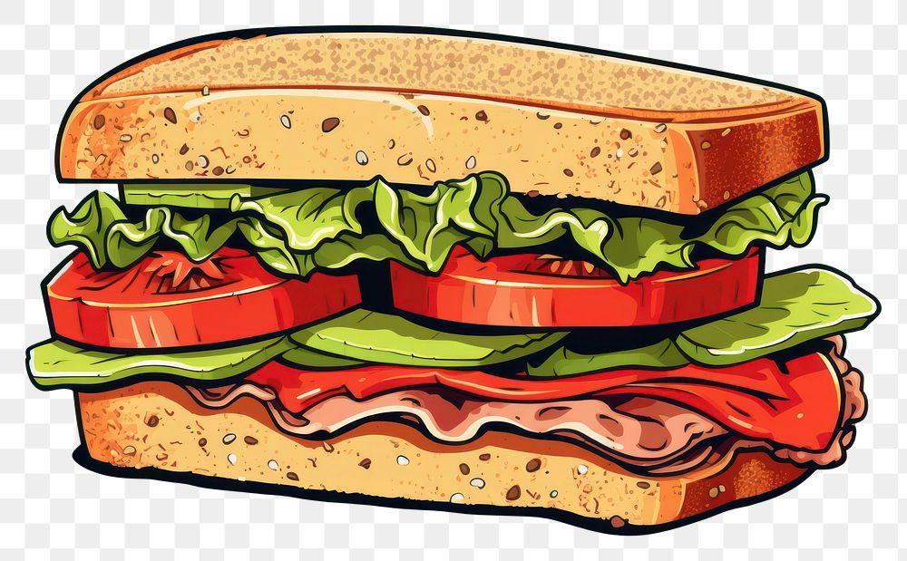 PNG Sandwich food hamburger vegetable.