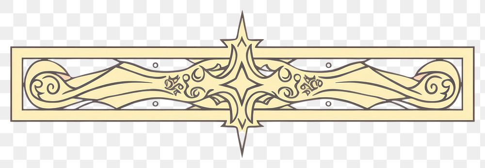 PNG Ornament divider star creativity weaponry pattern.