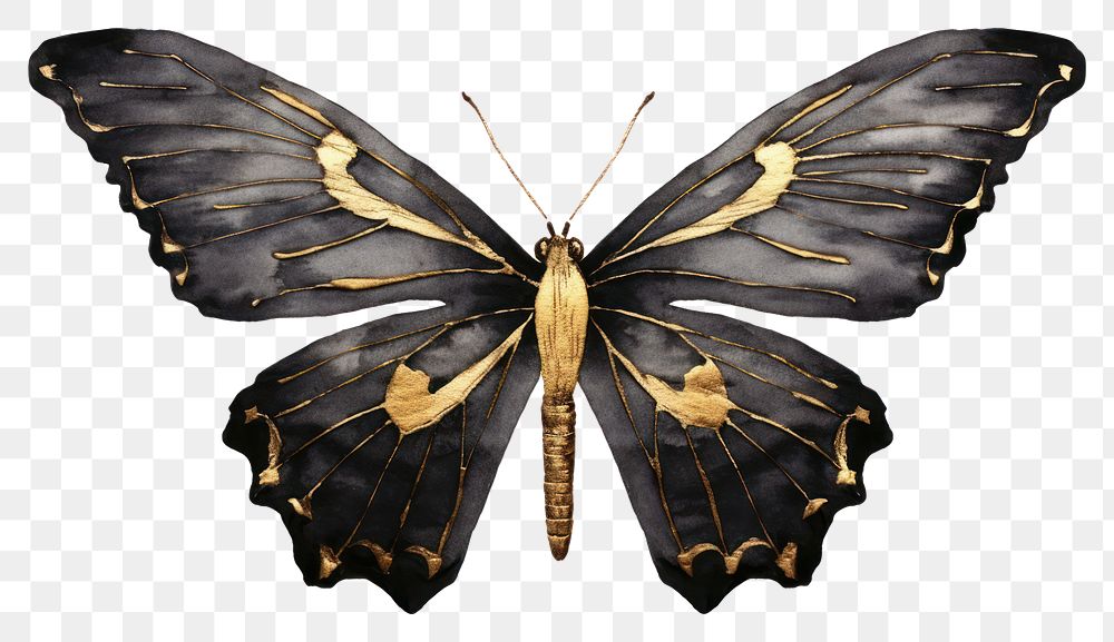 PNG Black color butterfly animal insect moth