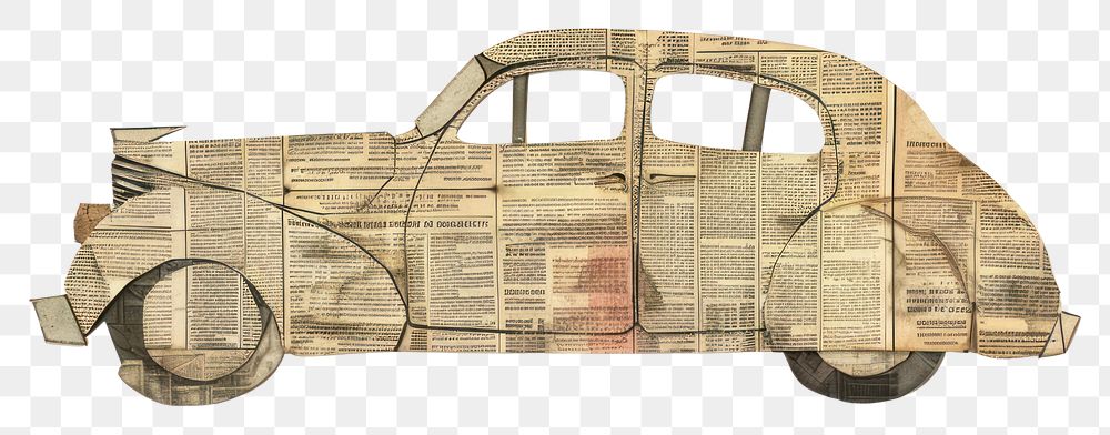 PNG Paper car art vehicle drawing.