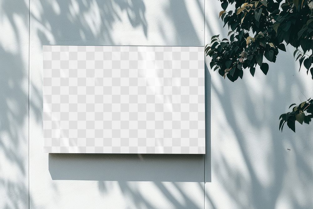 Building outdoor billboard sign png  mockup, transparent design