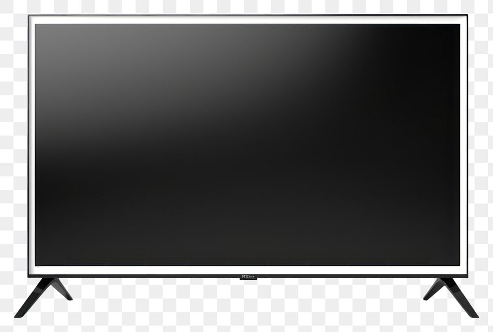 PNG Modern tv screen television white background.