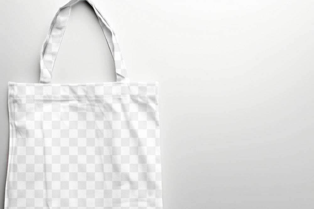 Tote bag png product mockup, transparent design