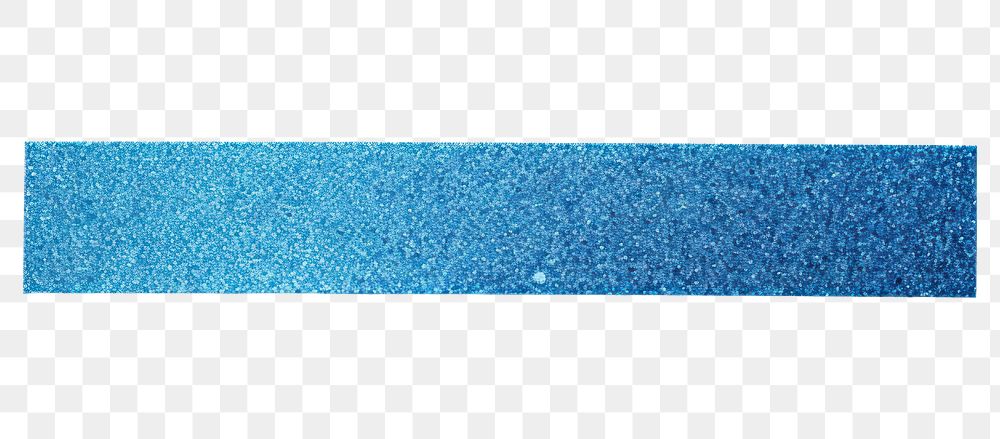 PNG Blue glitter texture pattern adhesive strip white background turquoise rectangle.
