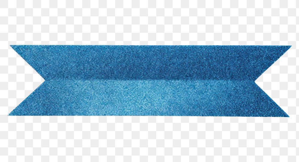 PNG Blue glitter texture pattern adhesive strip paper white background simplicity.