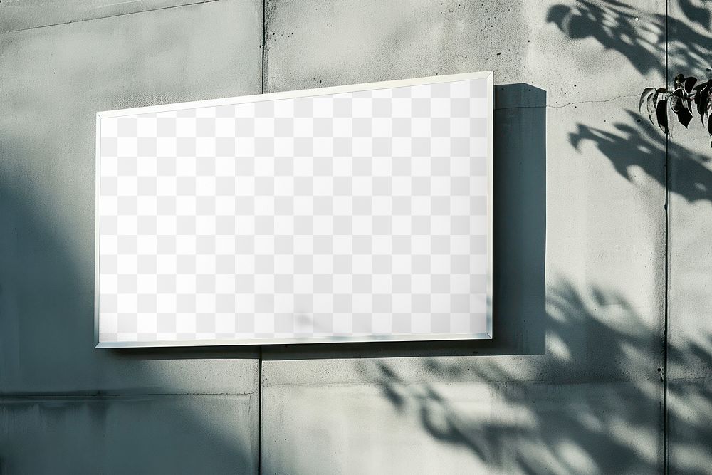 Building billboard sign png  mockup, transparent design