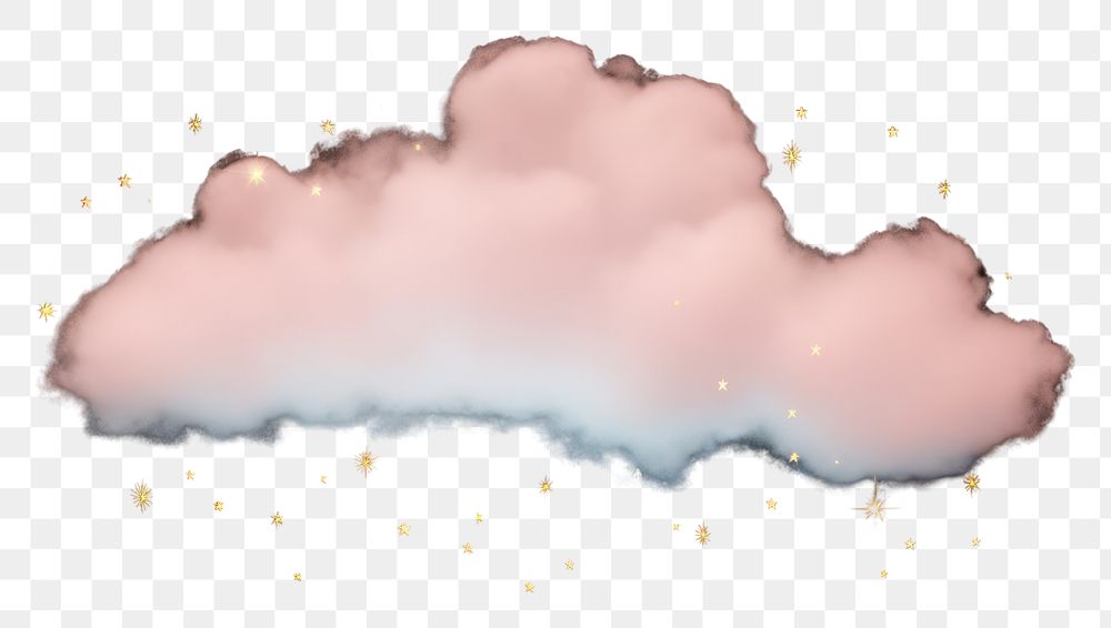 PNG Pastel blue pink cloud fog and stars png outdoors nature night.