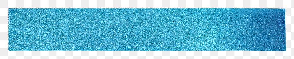 PNG Blue glitter paper adhesive strip white background accessories rectangle.