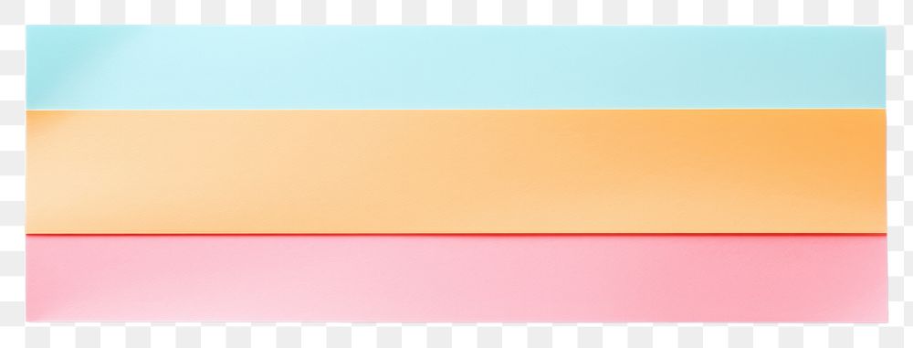 PNG Pastel color paper adhesive strip white background rectangle pattern.