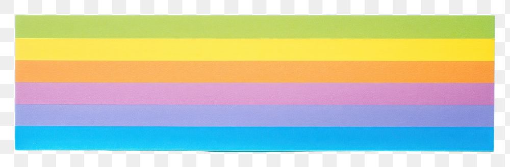 PNG Rainbow stripe pattern adhesive strip art creativity rectangle.