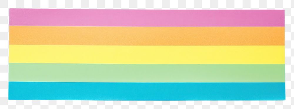 PNG Rainbow stripe pattern adhesive strip paper art creativity.
