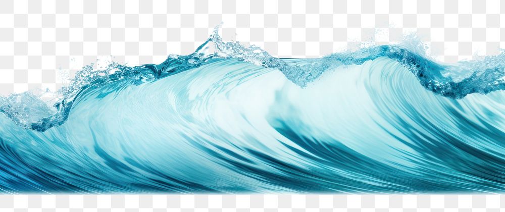 PNG A blue wave is breaking nature ocean water.