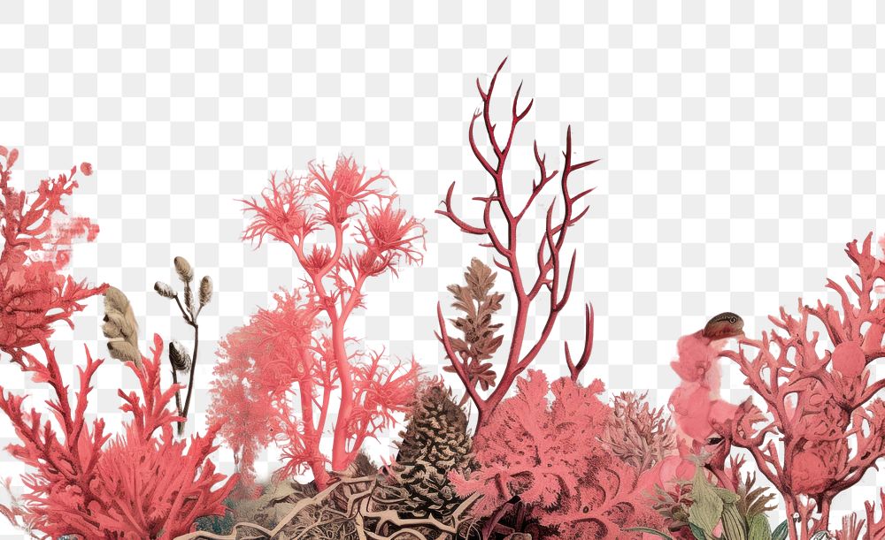 PNG Corals border backgrounds outdoors pattern.